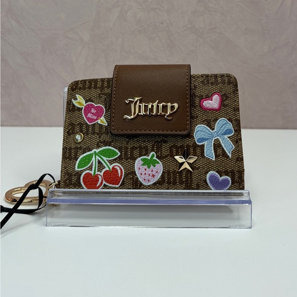 Juicy Couture Handbags - Juicy Couture All Things Juicy Tab Card Wallet Chestnut Chino